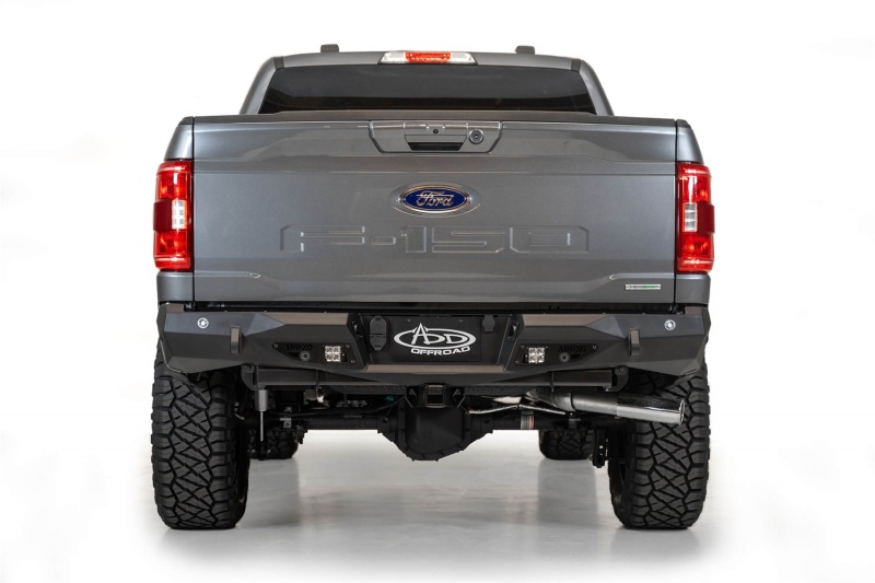 Ford F-150 Bumper - Rear - Addictive Desert Designs - Stealth Fighter - Hammer Black - `24-`27
